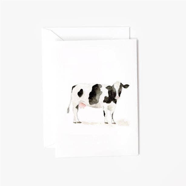 Cow mini notecard