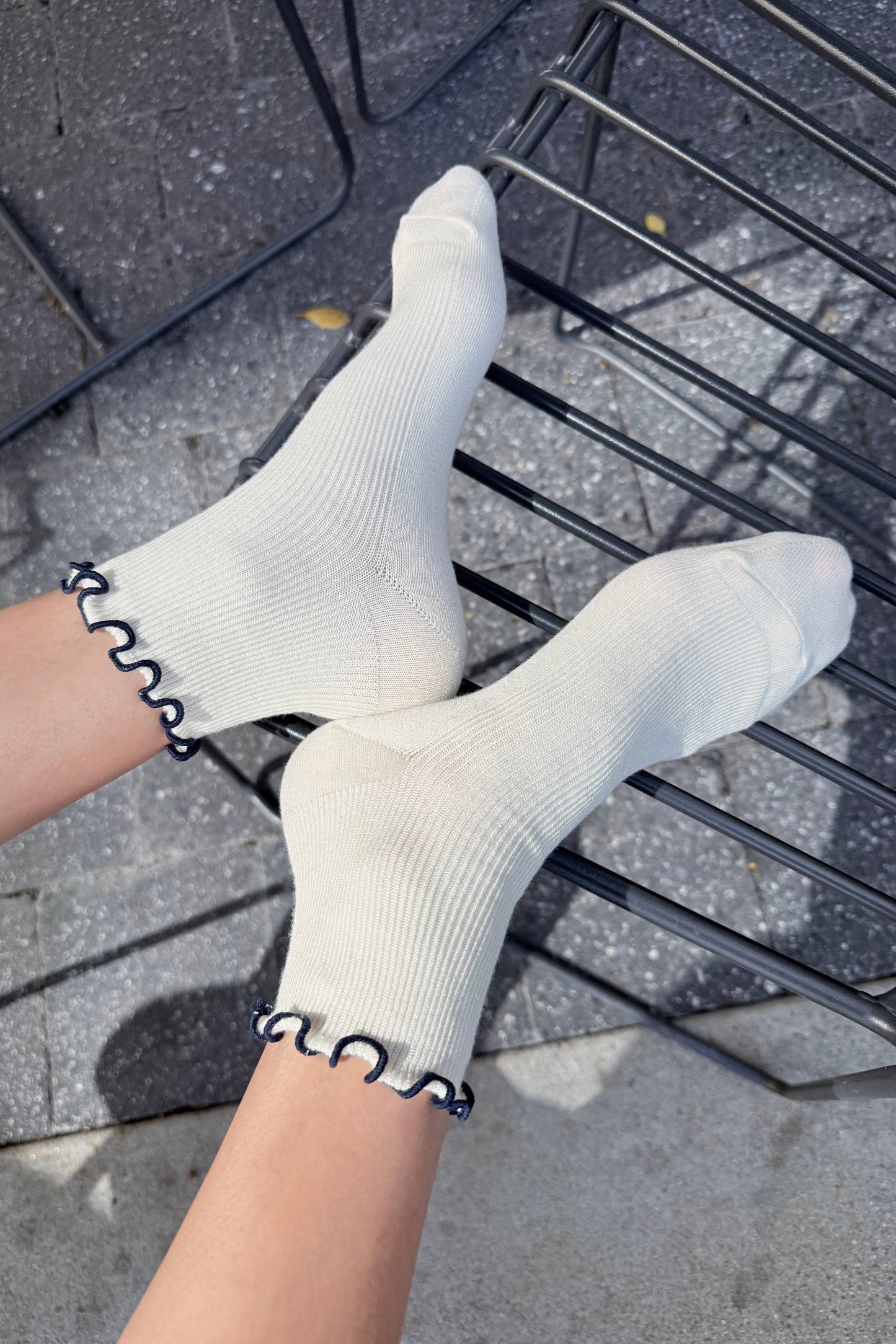 The Petite Ruffled Modal Socks (wholesale)