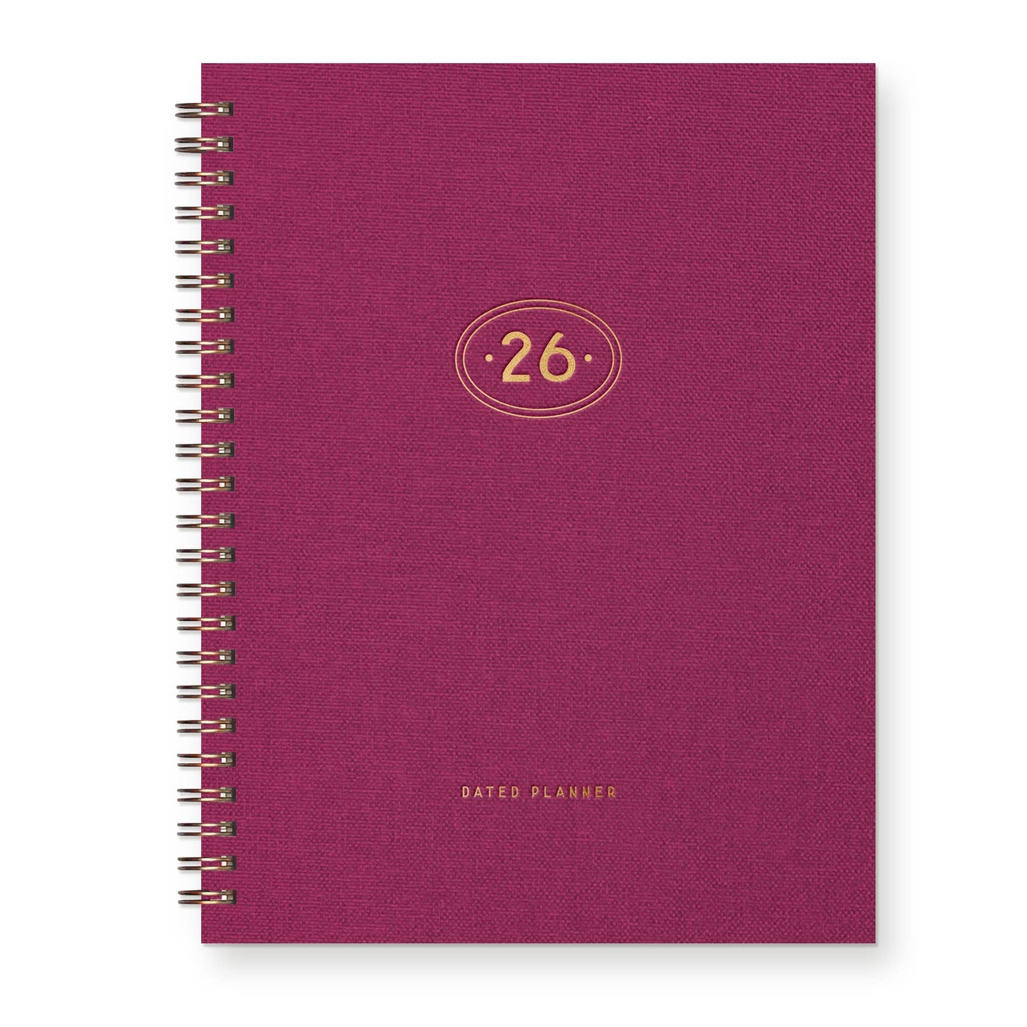 2026 Gold Plated Dated Planner : Calendar Year