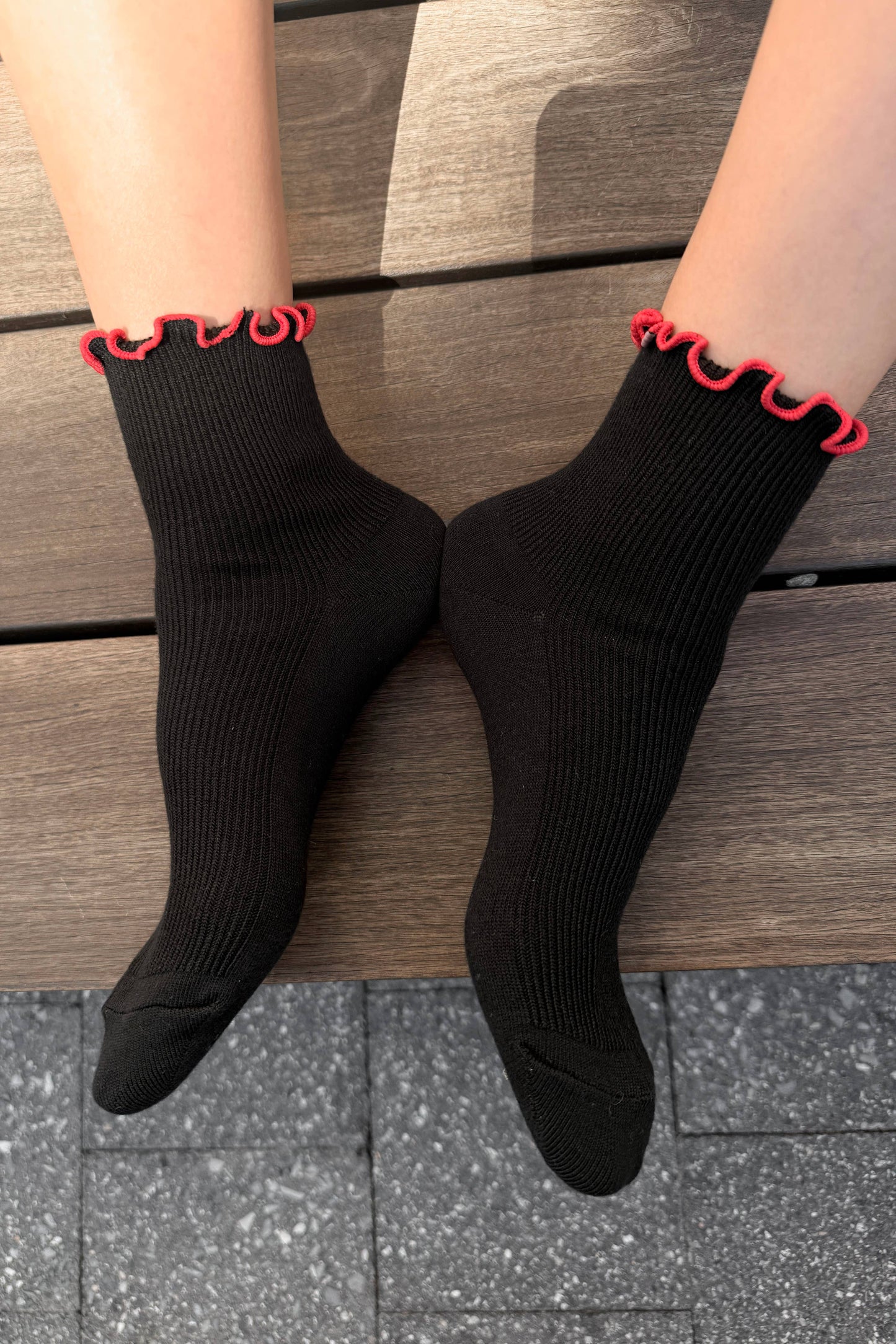 The Petite Ruffled Modal Socks (wholesale)