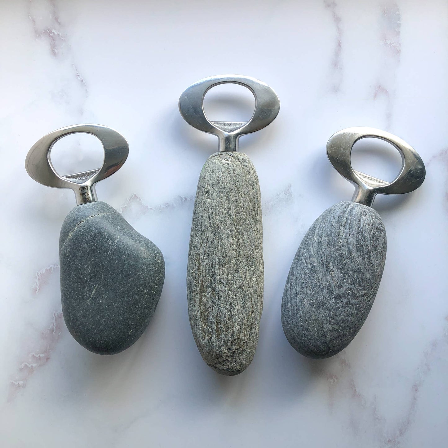 Nature-Inspired Stainless Steel  Stone Bottle Opener
