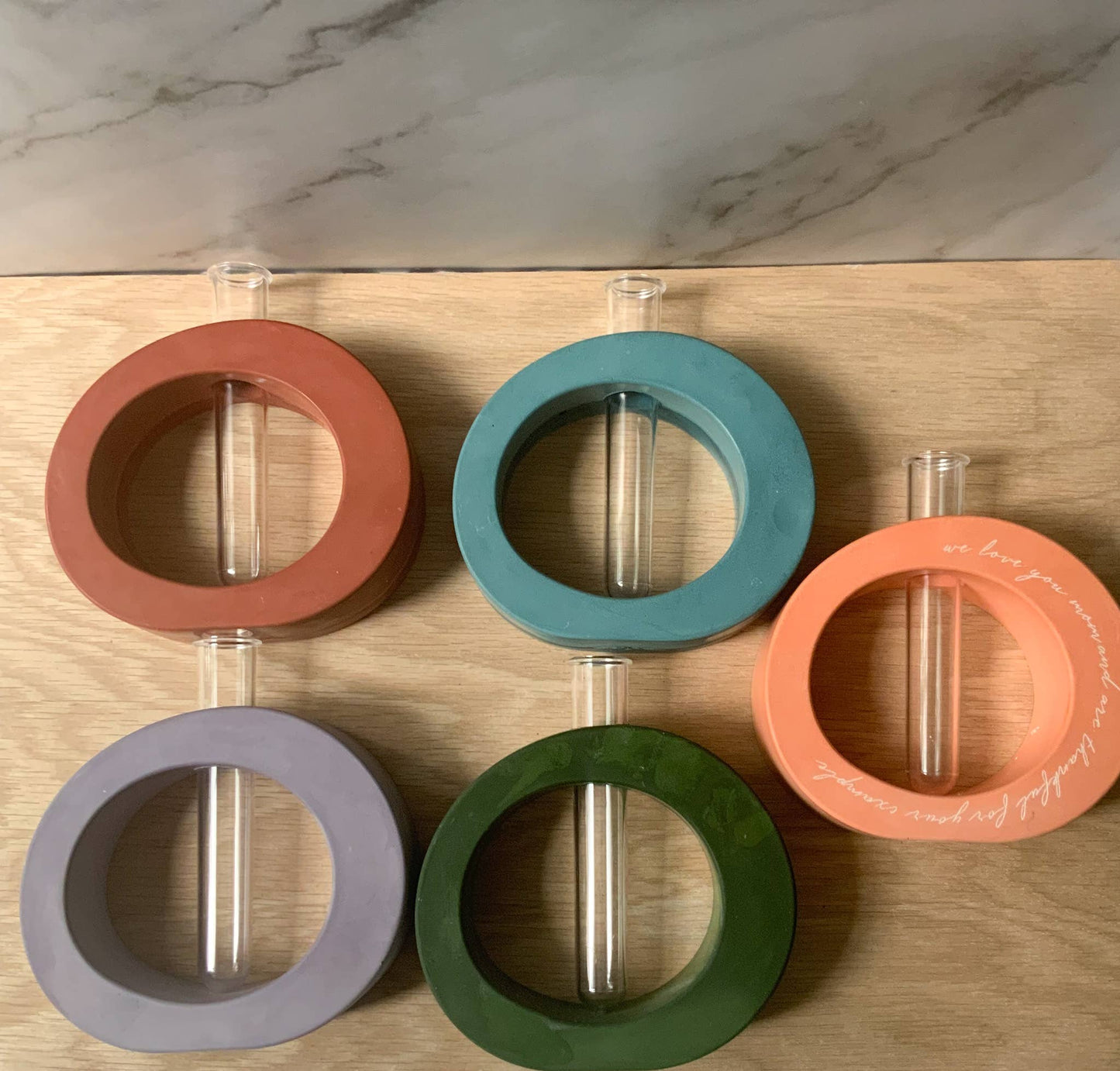 Propagation Station Modern Bud Vase | cement home decor