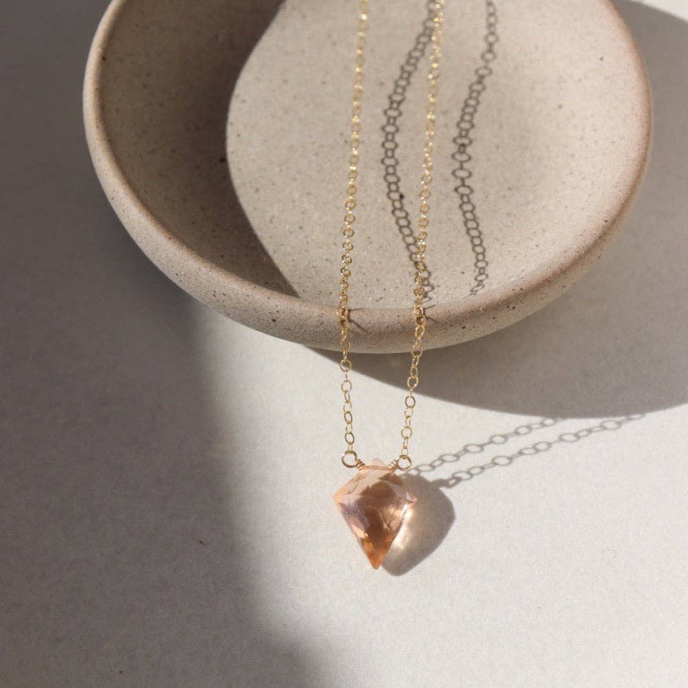 Champagne Quartz Necklace