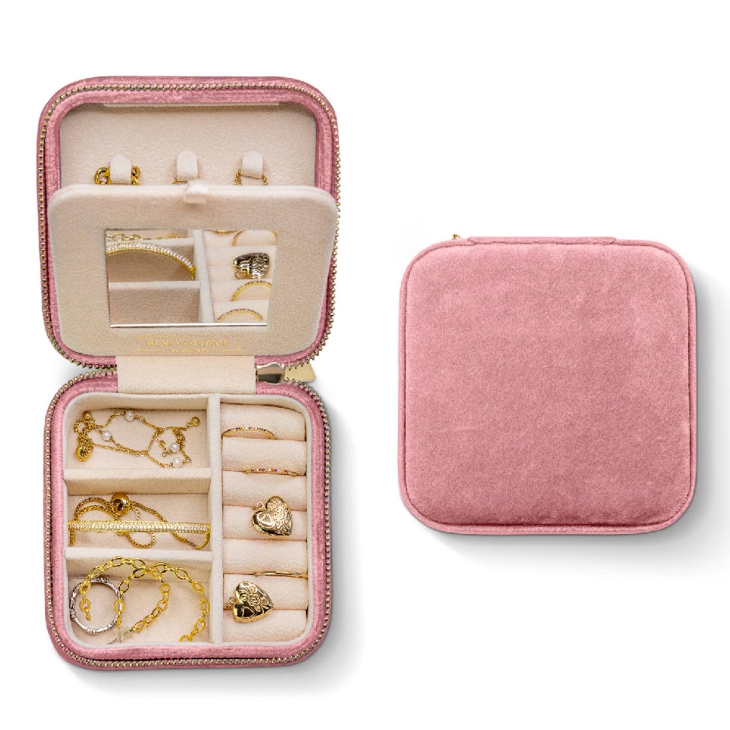 Plush Velvet Square Jewelry Box