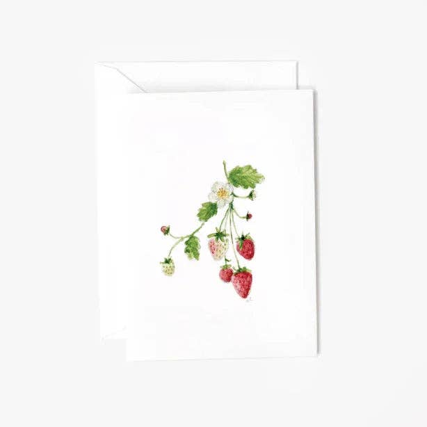 Strawberry mini enclosure notecard