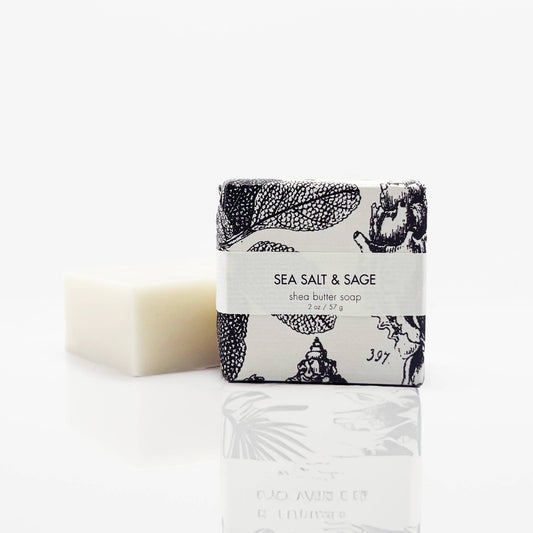 Petite Shea Butter Guest Soap - Sea Salt & Sage