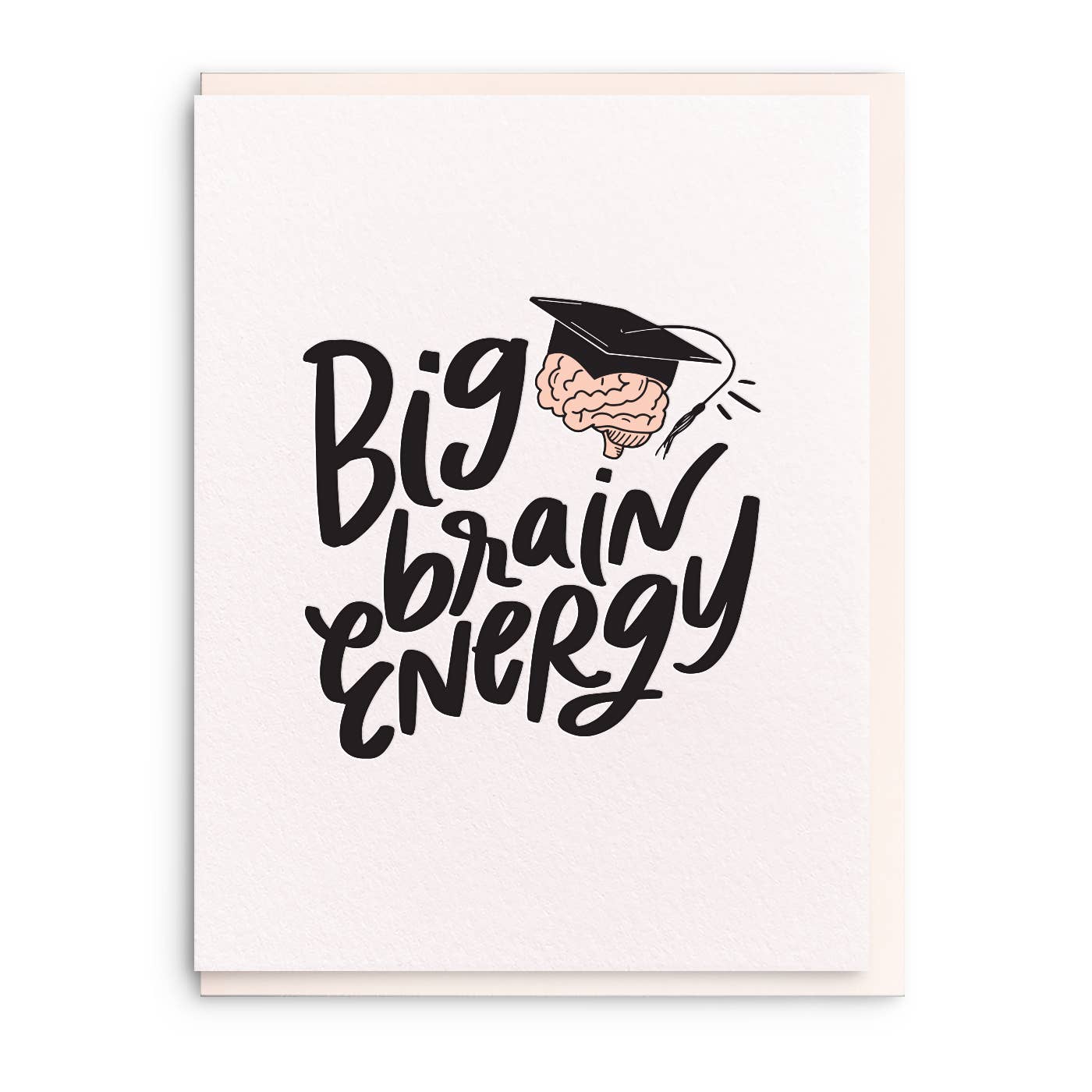 Big Brain - Letterpress Graduation Card