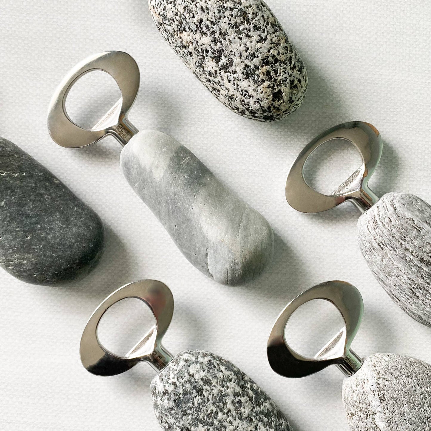 Nature-Inspired Stainless Steel  Stone Bottle Opener