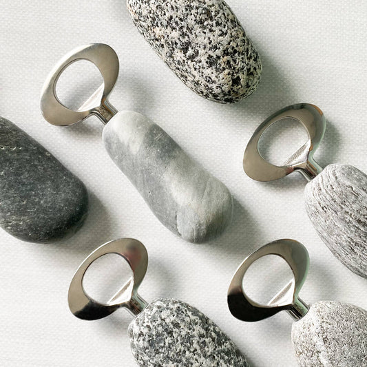 Nature-Inspired Stainless Steel  Stone Bottle Opener