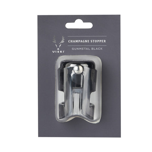 Warren™ Black Gunmetal-Plated Champagne Stopper