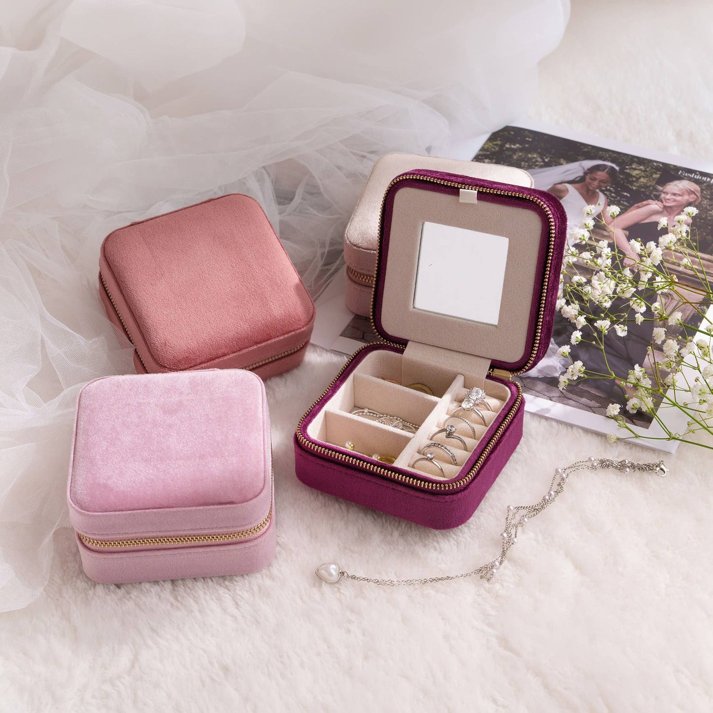 Velvet Jewelry Box