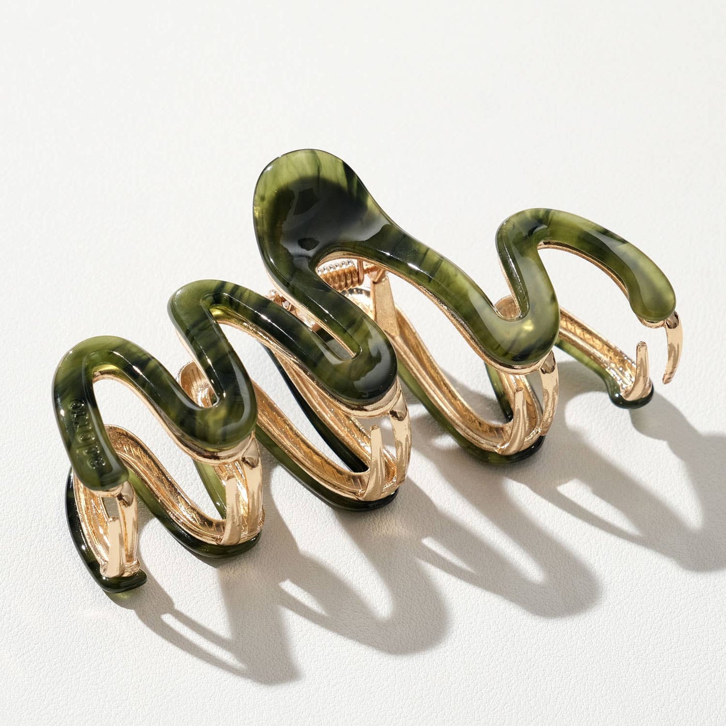 Willow Vintage | Large Squiggle Metal Claw Clip