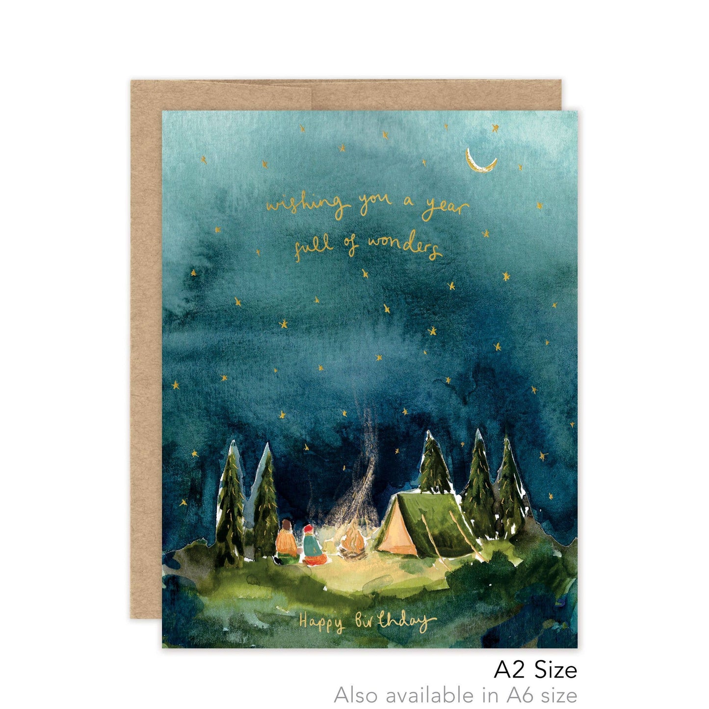 Starry Night Birthday - Luxe A2 Card