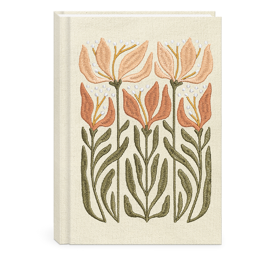 Fabric Journal Flower Market Lily