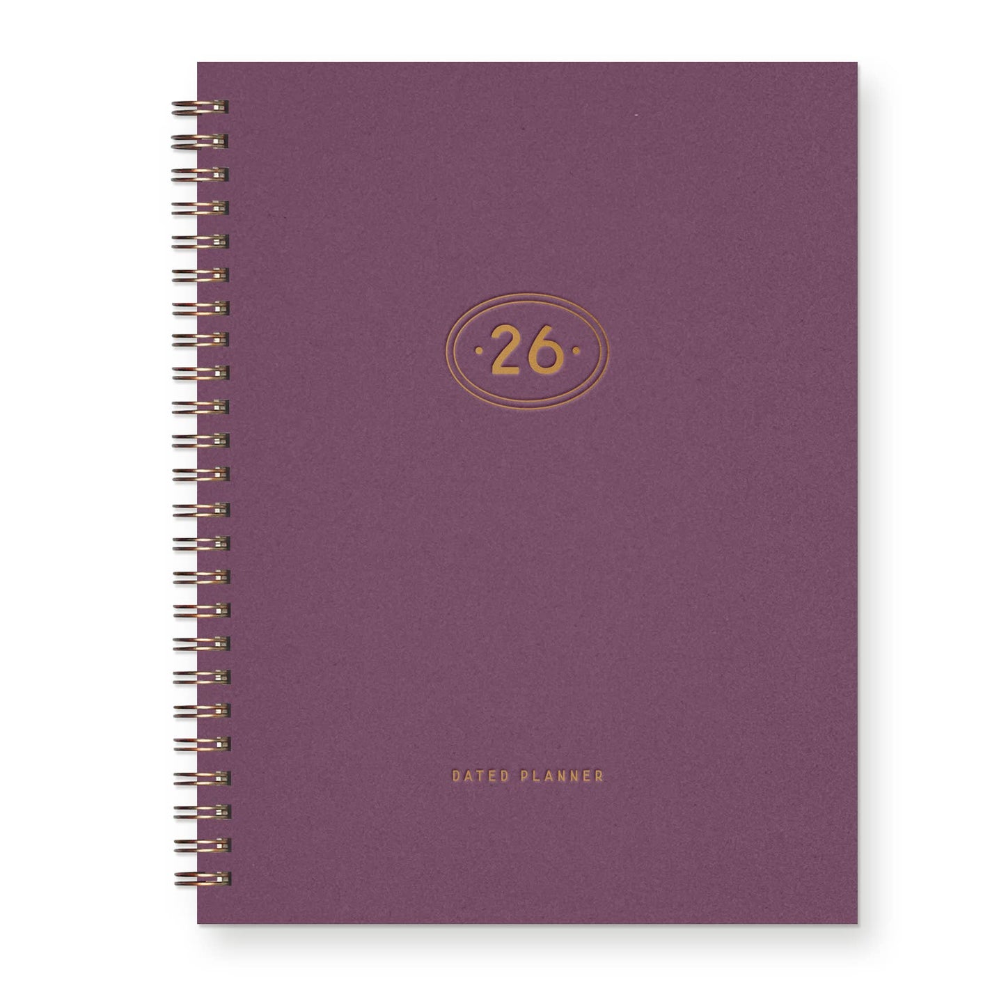 2026 Gold Plated Dated Planner : Calendar Year