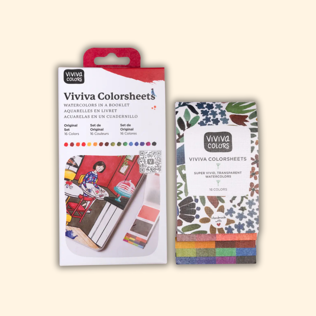 Original Colorsheets - 16 Handmade Watercolors