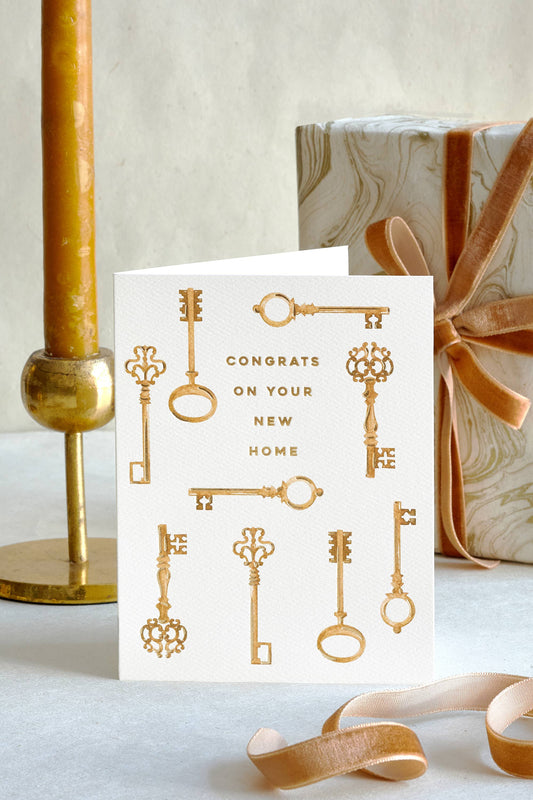 Keys Welcome Home Greeting Card | Housewarming Card
