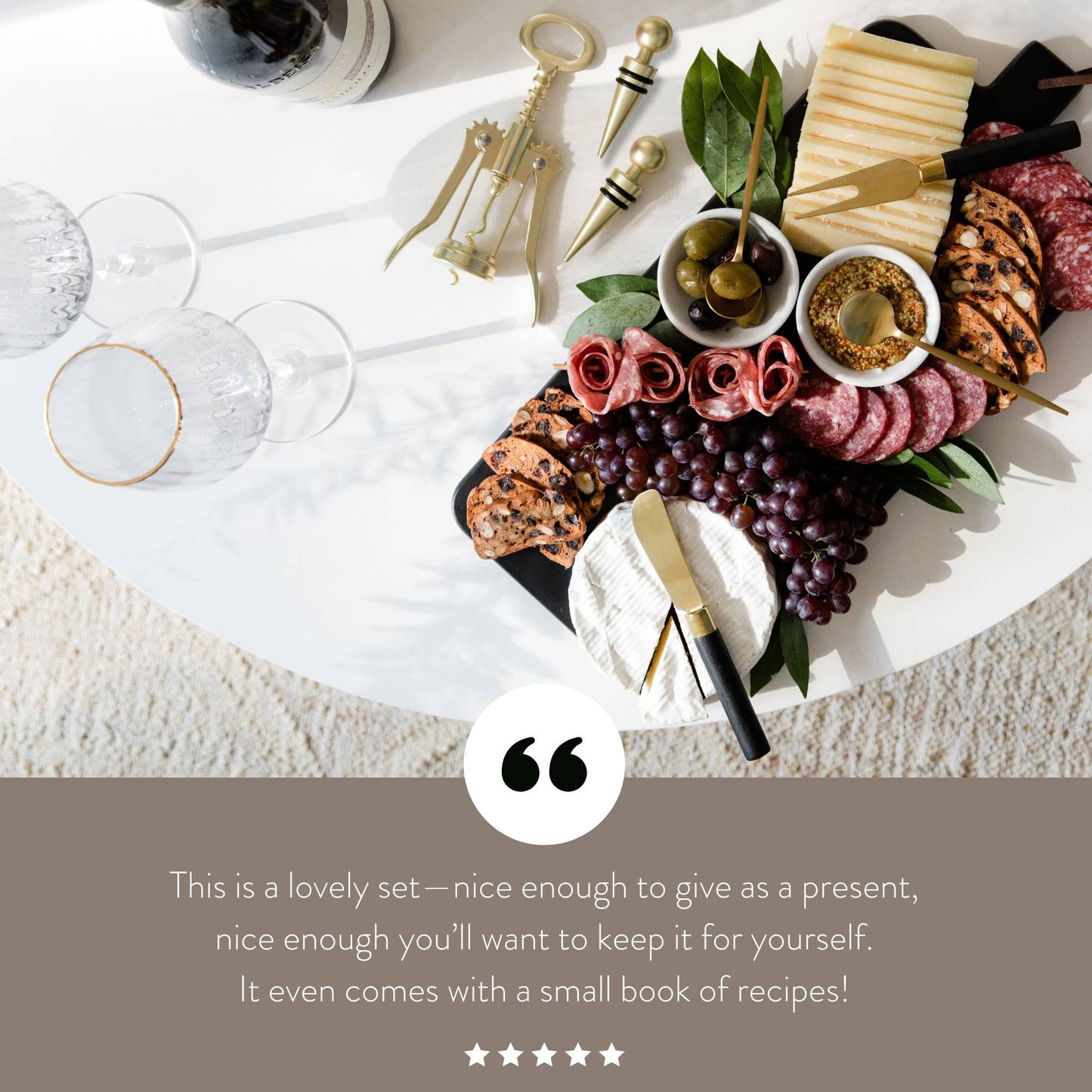 7 Piece Charcuterie Board Gift Set Starter Kit