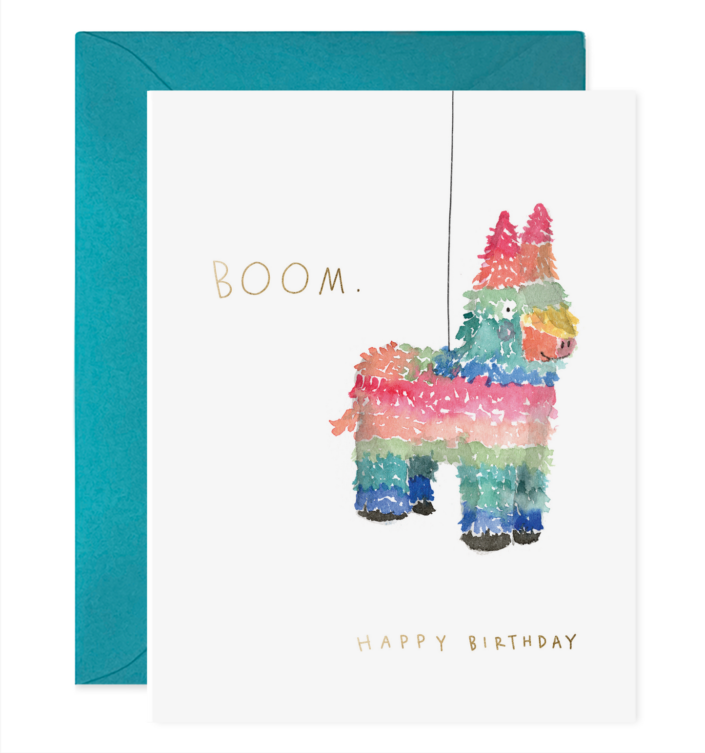 Piñata Birthday Greeting Card Boom