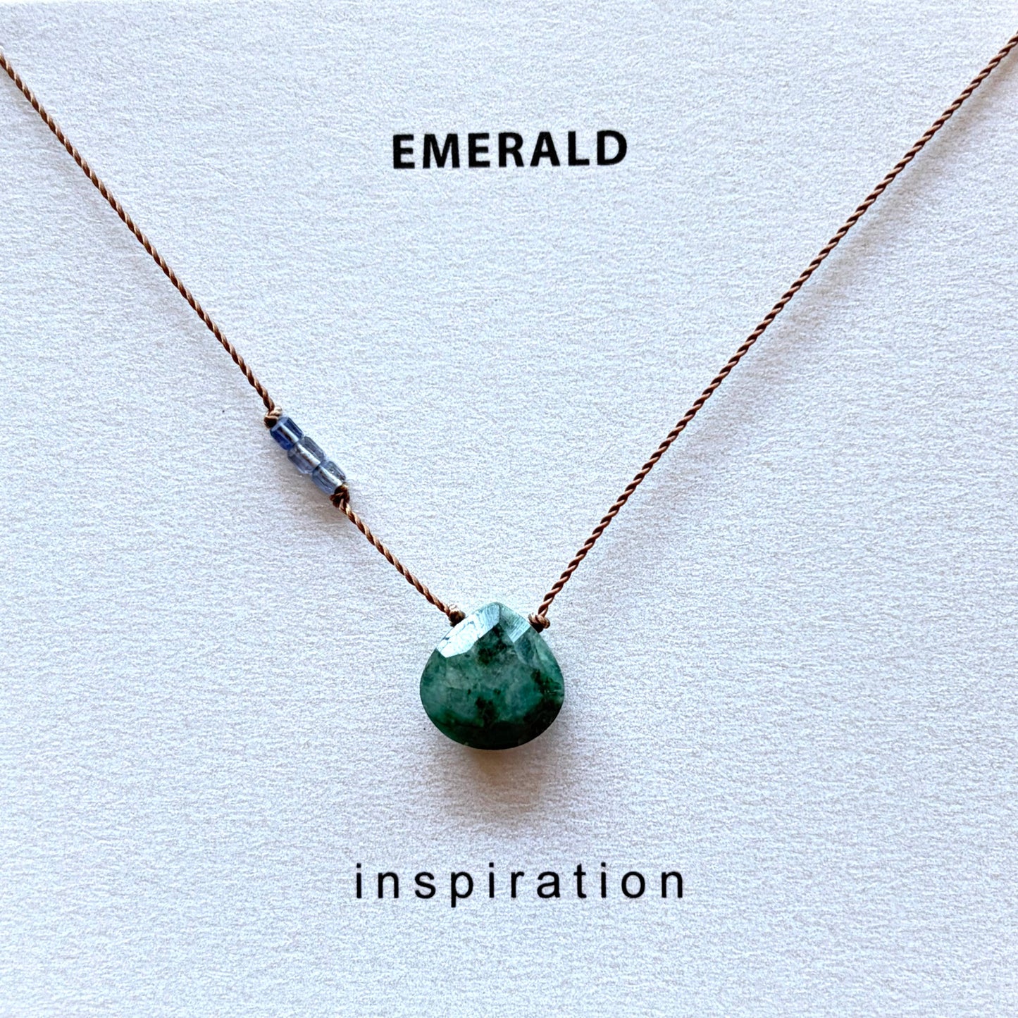 Emerald with Iolite Inspiration Necklace