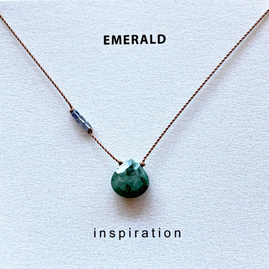 Emerald with Iolite Inspiration Necklace