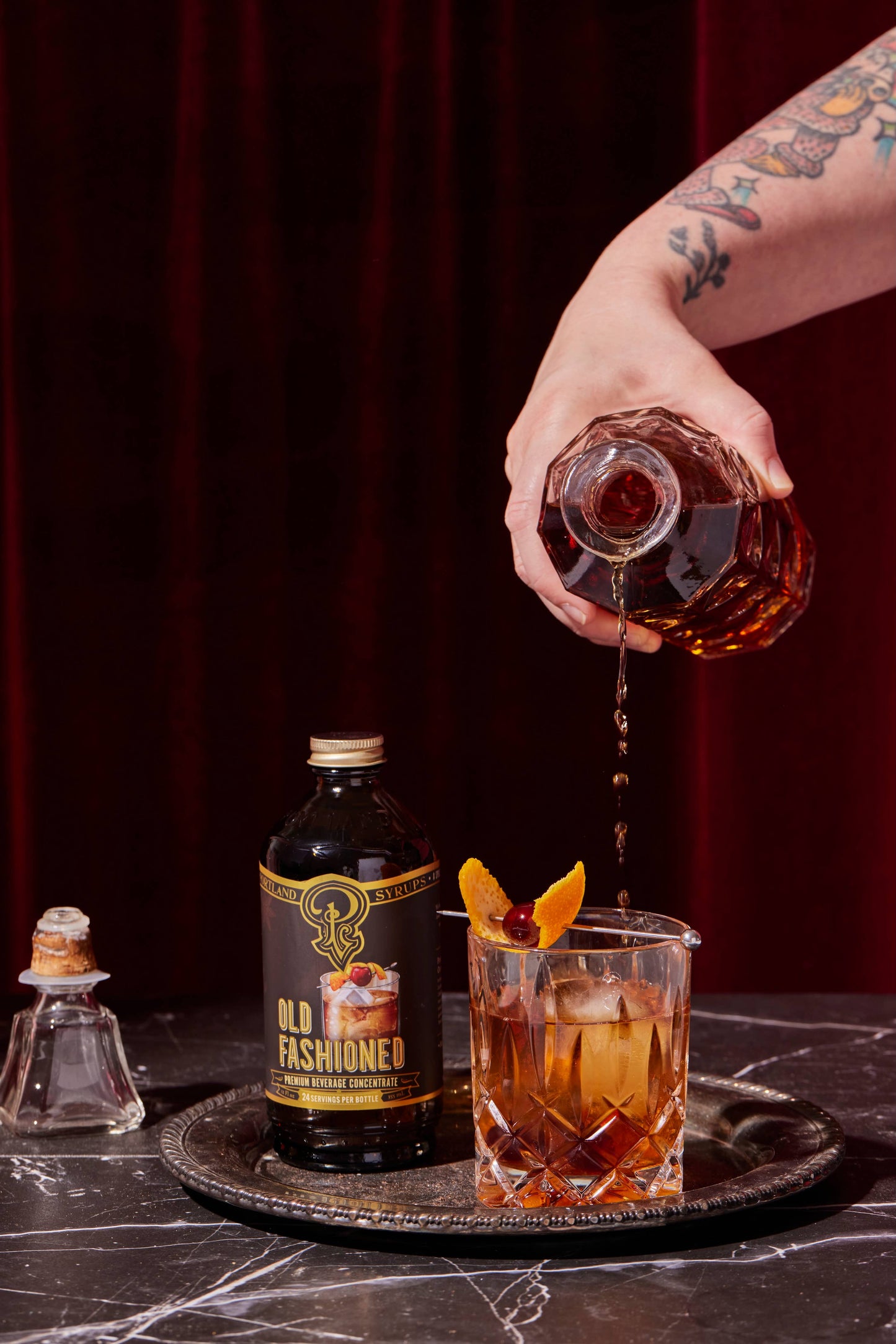 Old Fashioned Syrup 12oz - cocktail / mocktail drinks