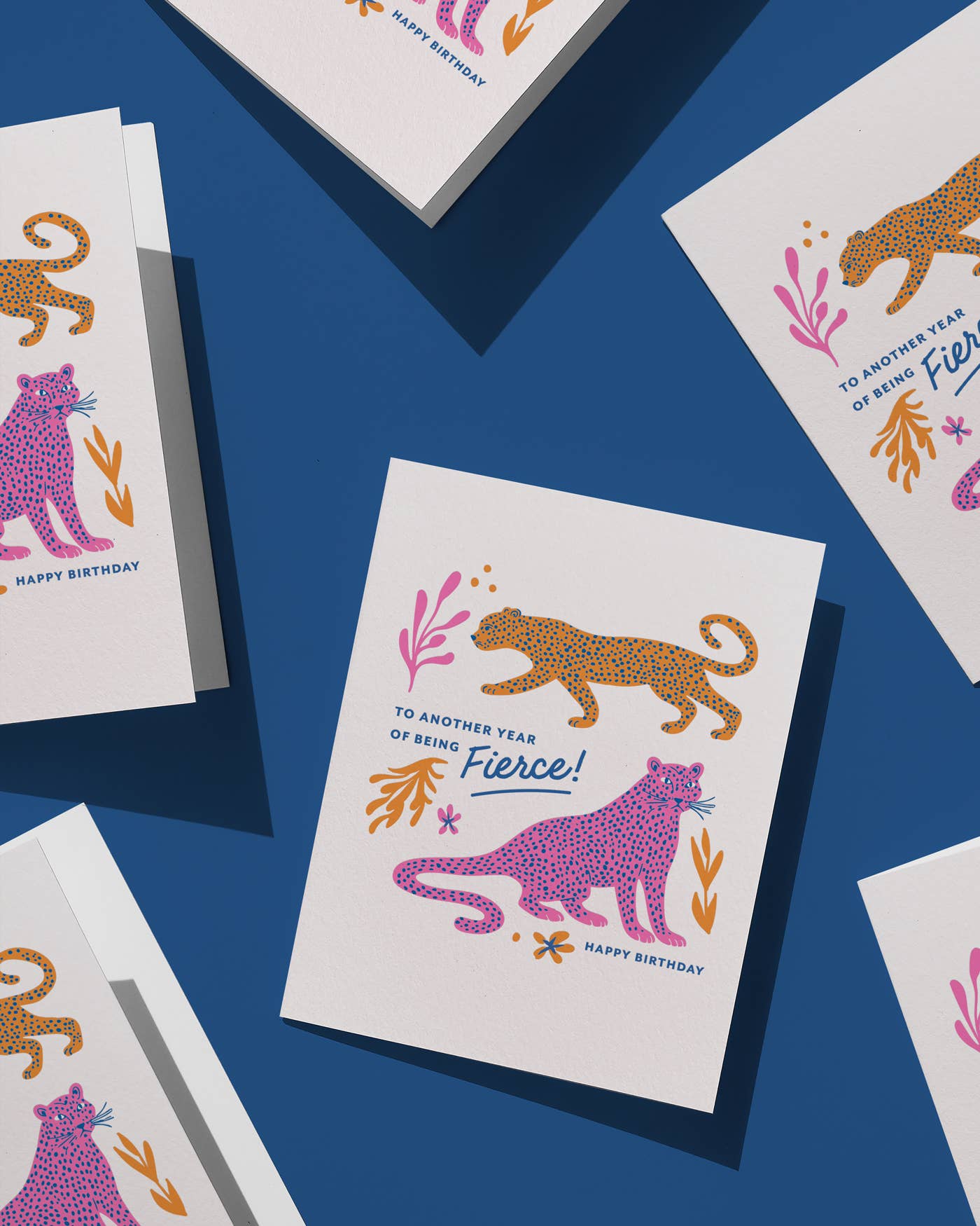Fierce, Letterpress Birthday Greeting Card