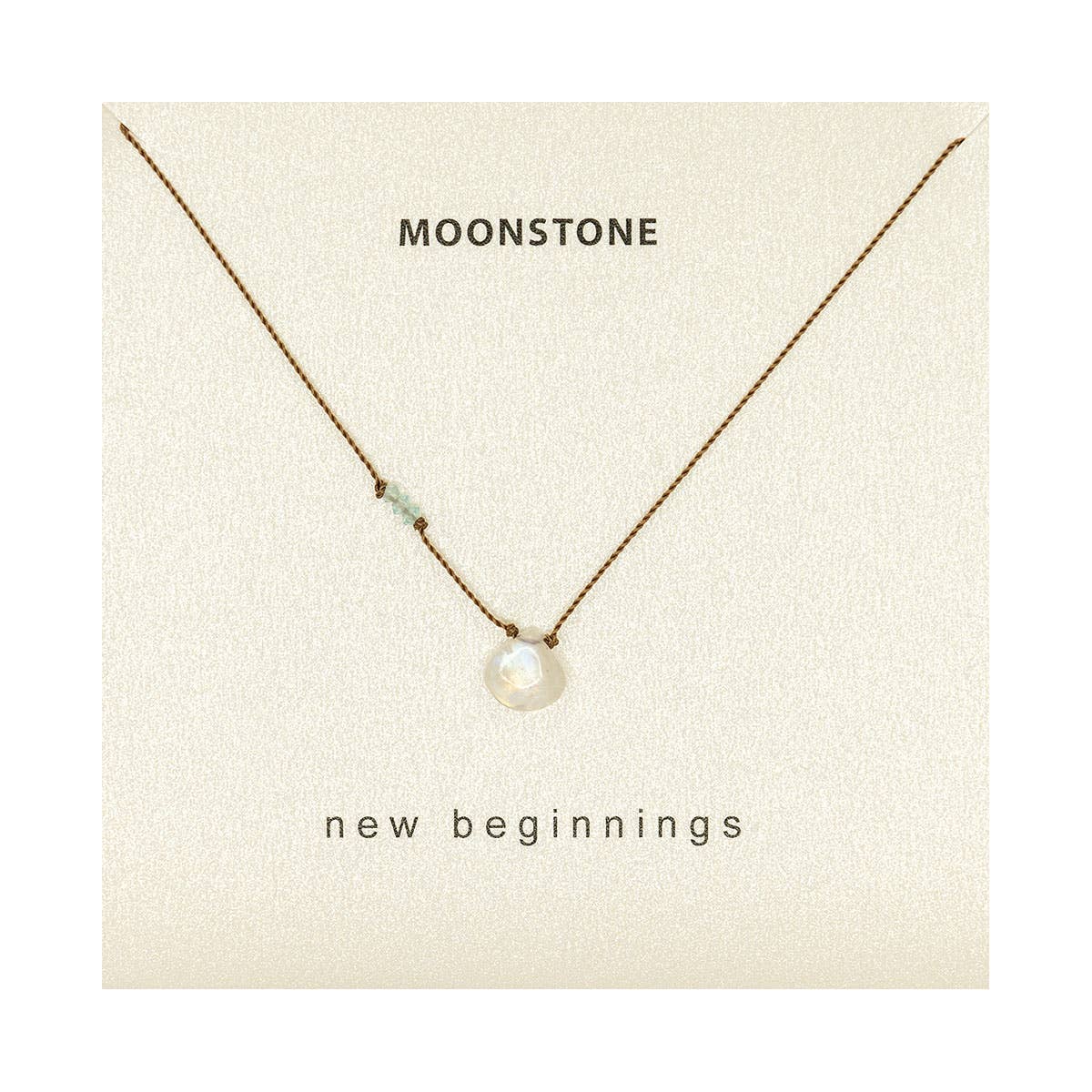 Rainbow Moonstone and Apatite Necklace- New Beginnings