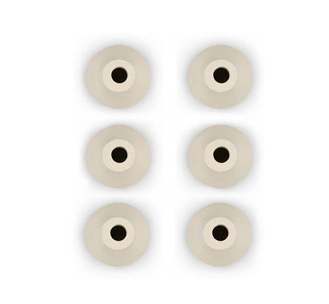 BRITISH COLOUR STANDARD Thin Taper Candleholder in Pearl White  - Set of 6