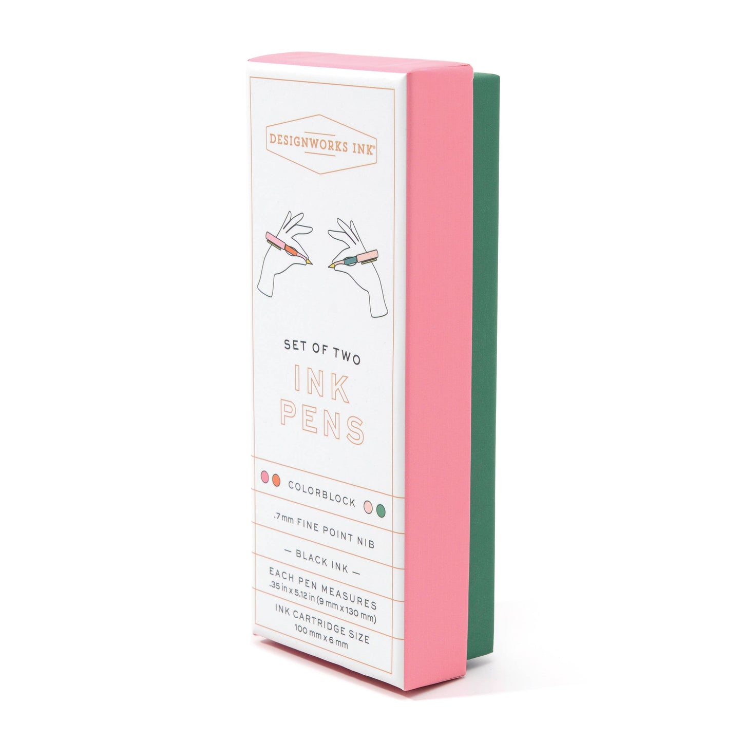 Color Block Pens, Set Of 2