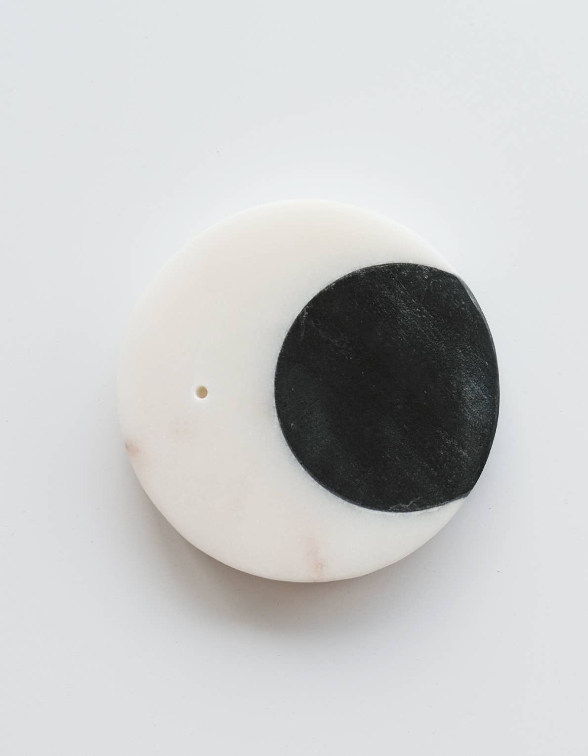 Crescent Moon Marble Incense Holder