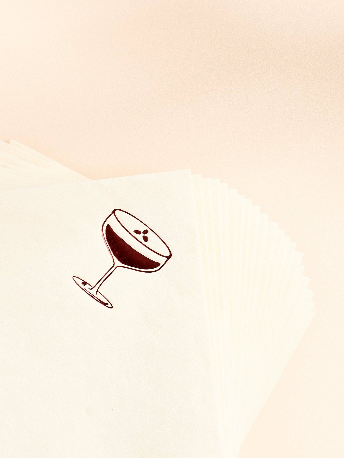 Espresso Martini Cream Paper Beverage Napkin - Set of 20