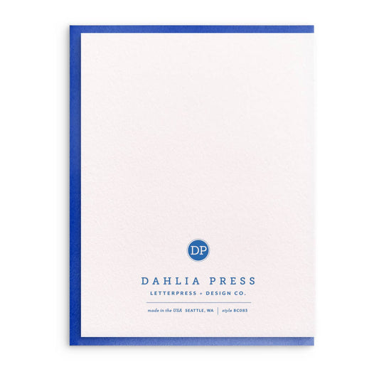 Fierce, Letterpress Birthday Greeting Card