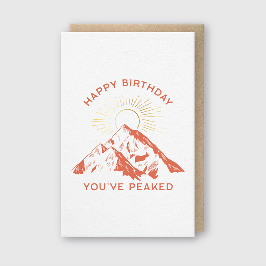 You've Peaked Birthday