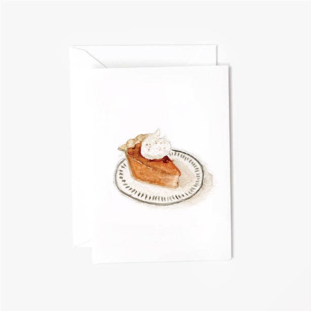 Pumpkin pie mini notecard