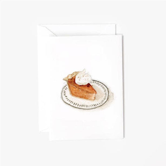 Pumpkin pie mini notecard