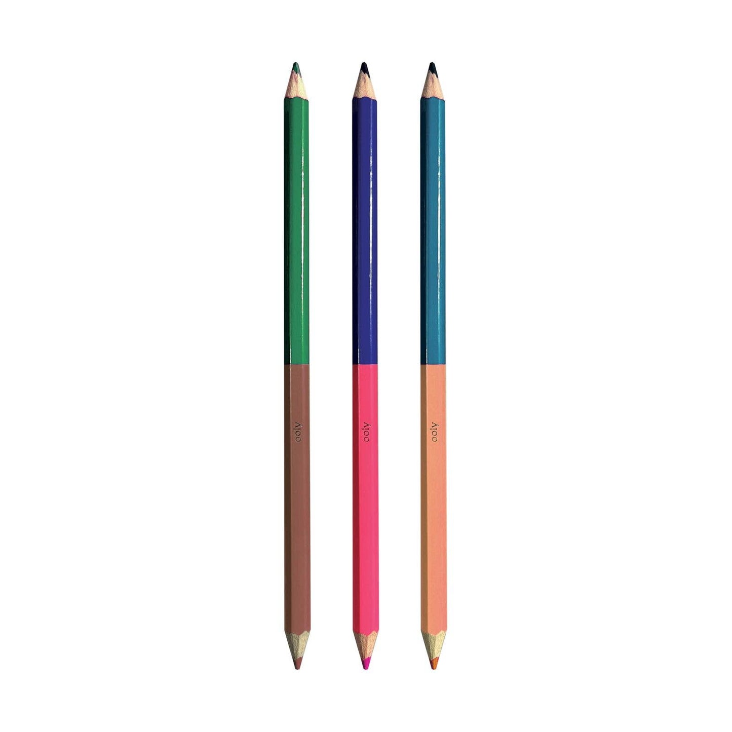 2 Of A Kind: Double-Ended Colored Pencils (Set of 12 / 24 Co