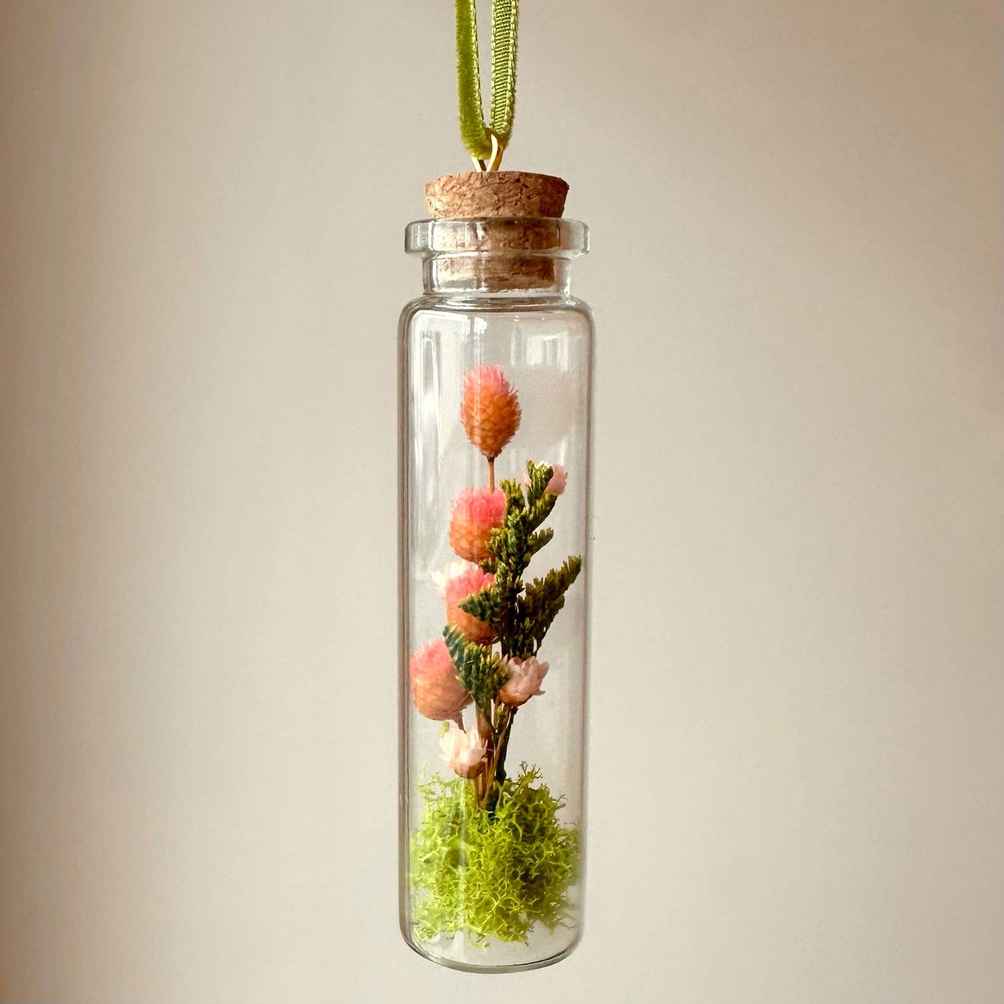 Mix Wildflower Terrarium Christmas Ornament Curiosity Jar