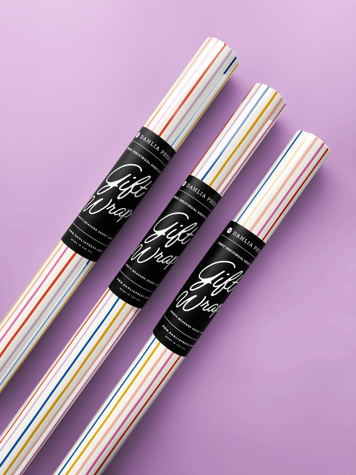 Rainbow Stripes - Gift Wrap (Rolls)