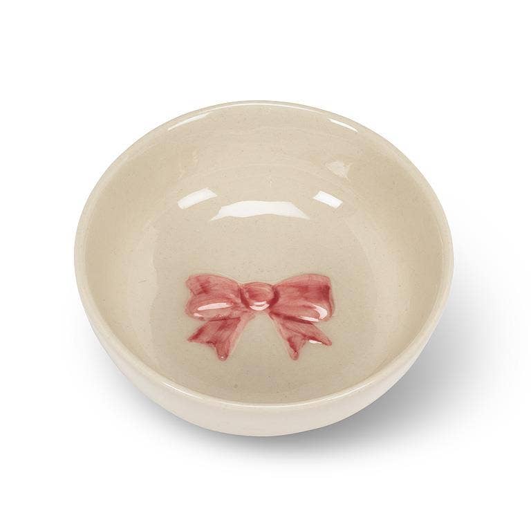 Mini Bowl with Pink Bow-3"D