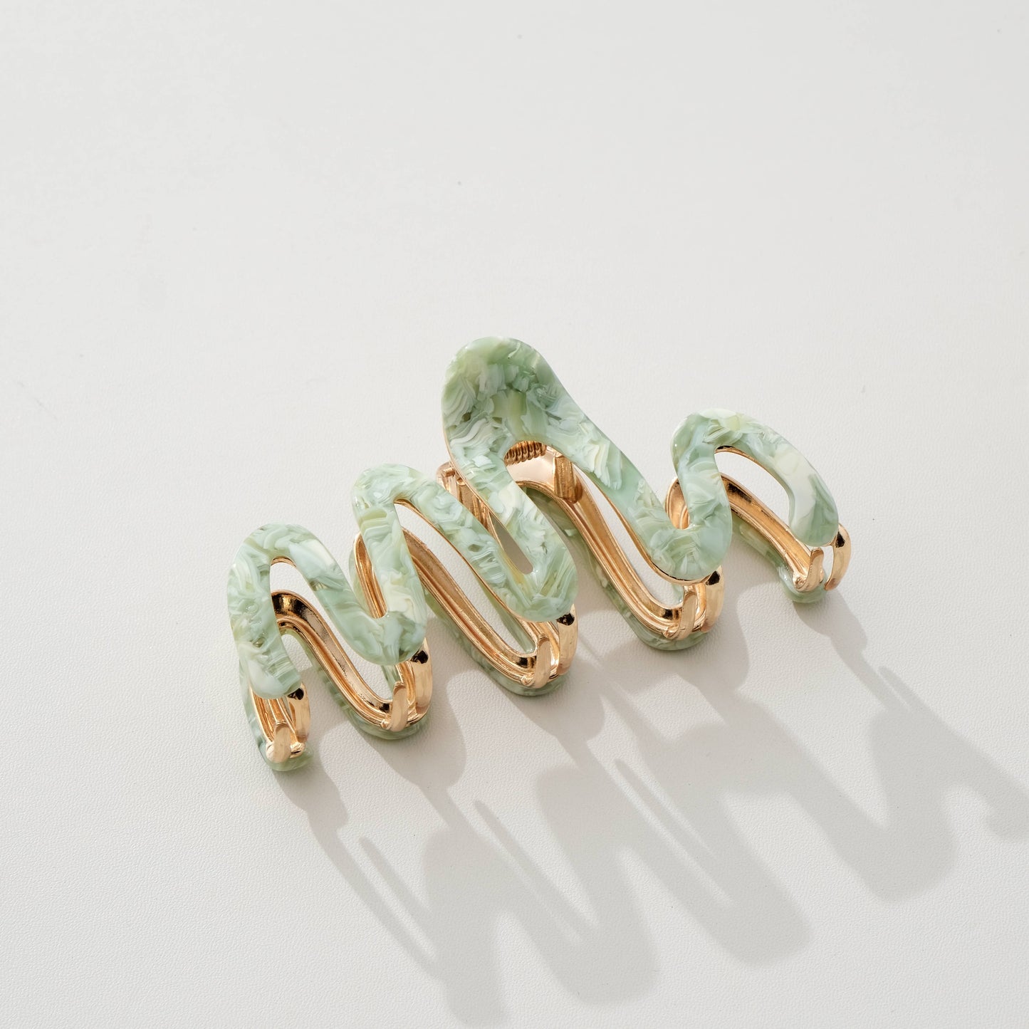 Willow Garden Squiggle Metal Claw Clip - Large