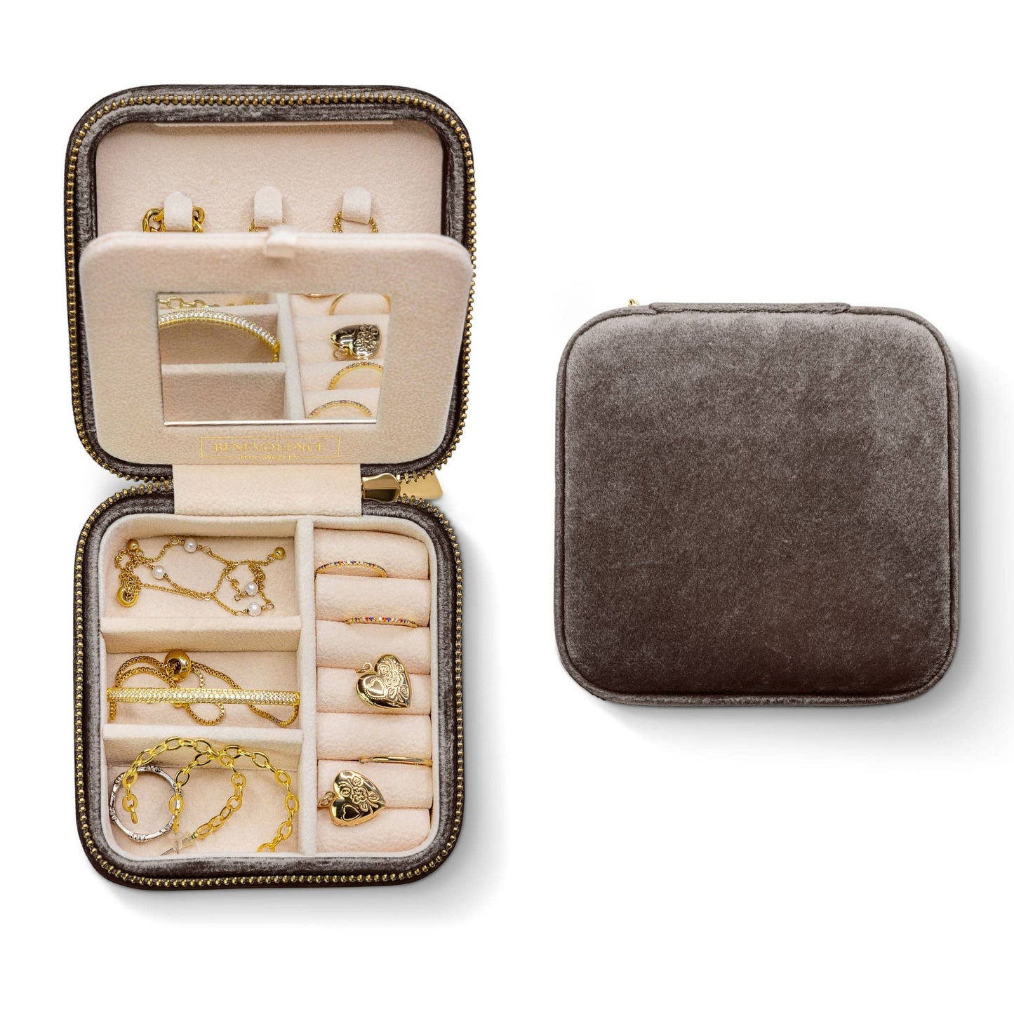 Plush Velvet Square Jewelry Box
