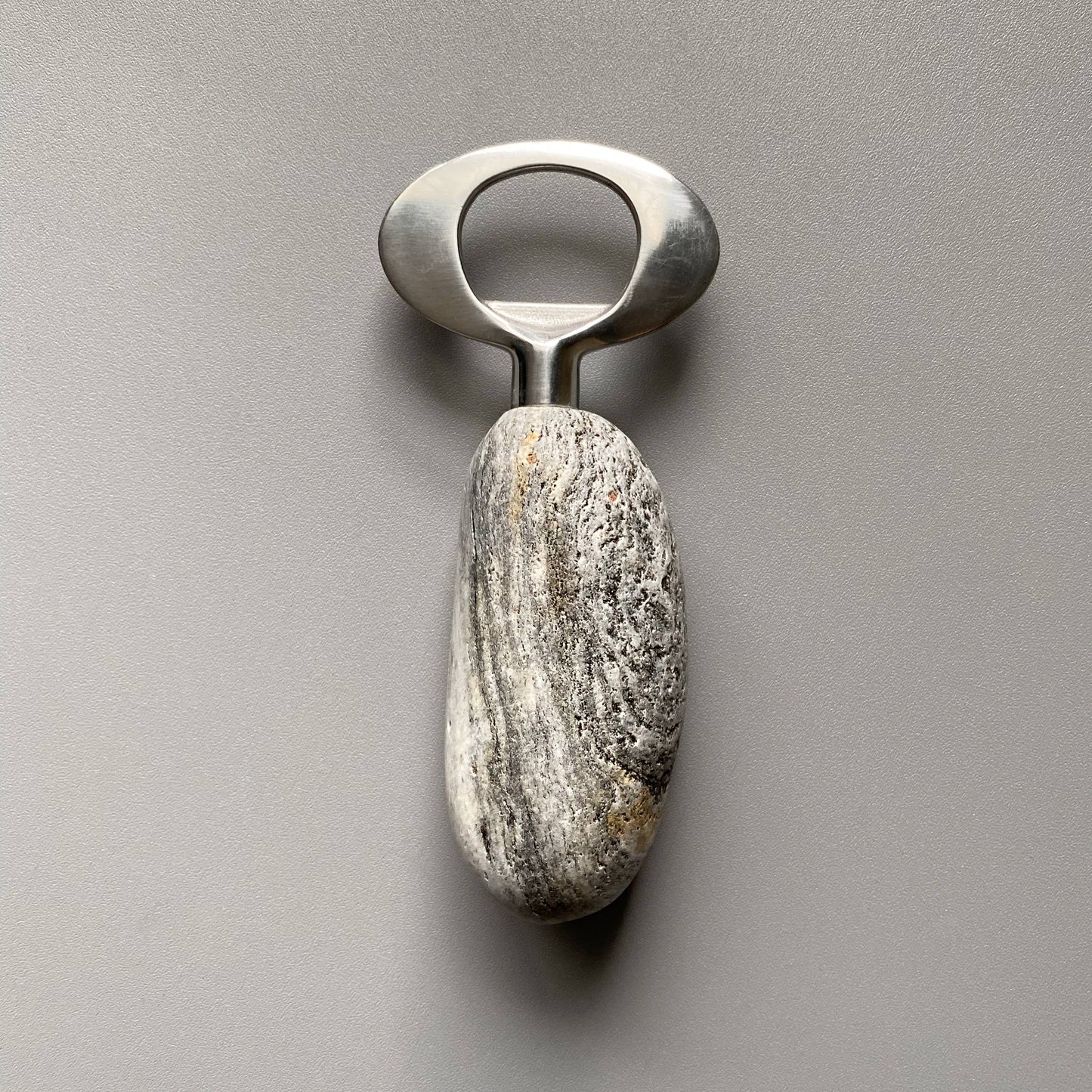 Nature-Inspired Stainless Steel  Stone Bottle Opener