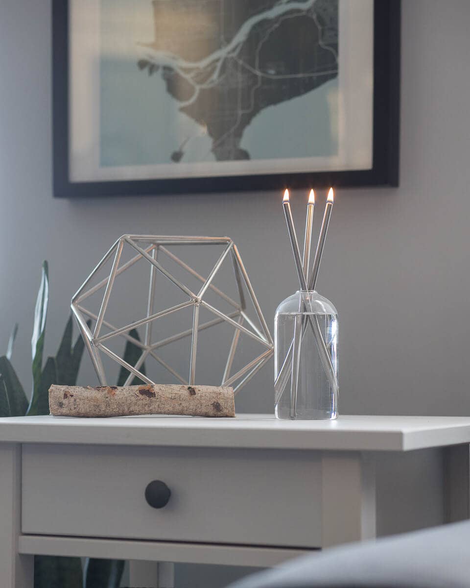 Silver Everlasting Candle – Reusable Steel Candles [x1 Pack]