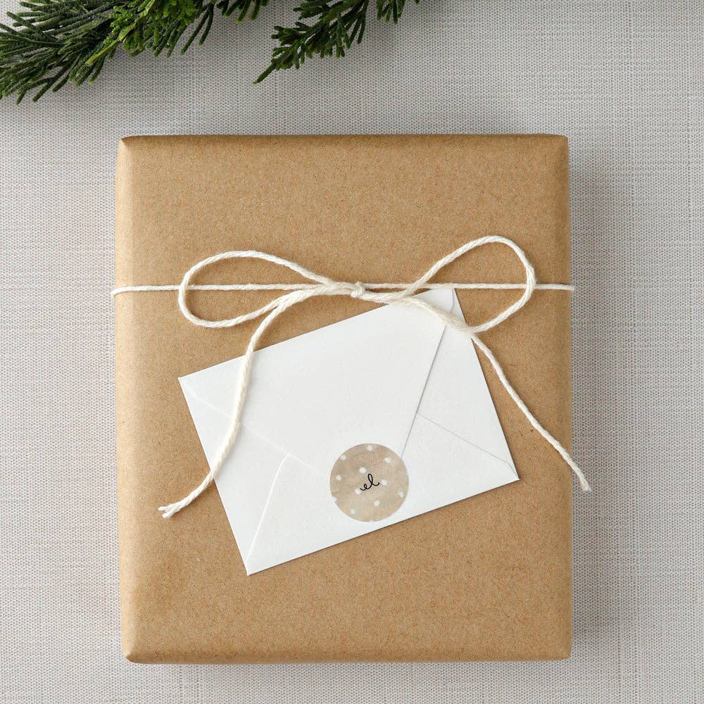 Blue roof house mini notecard