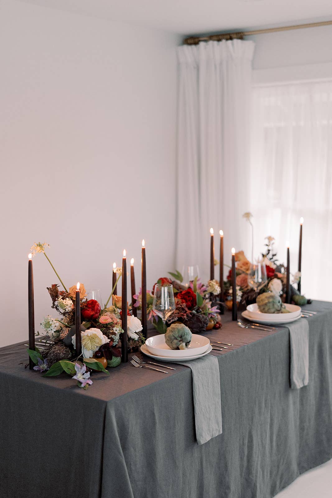 Chestnut | Dipped Beeswax Taper Candles | All Natural