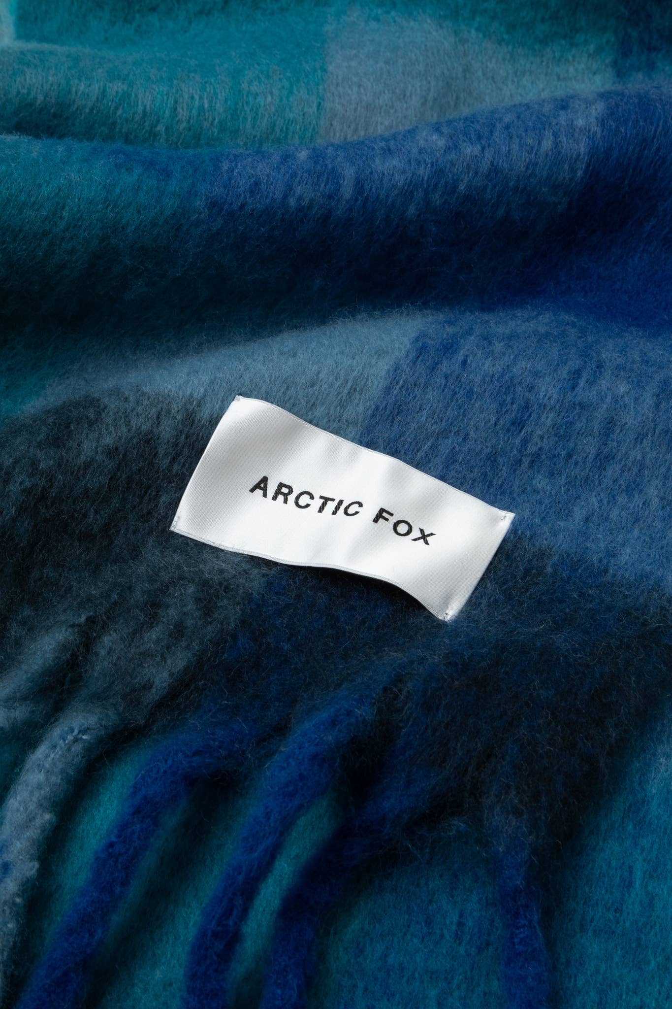 The Reykjavik Scarf - 100% Recycled - Blue Check - FW25