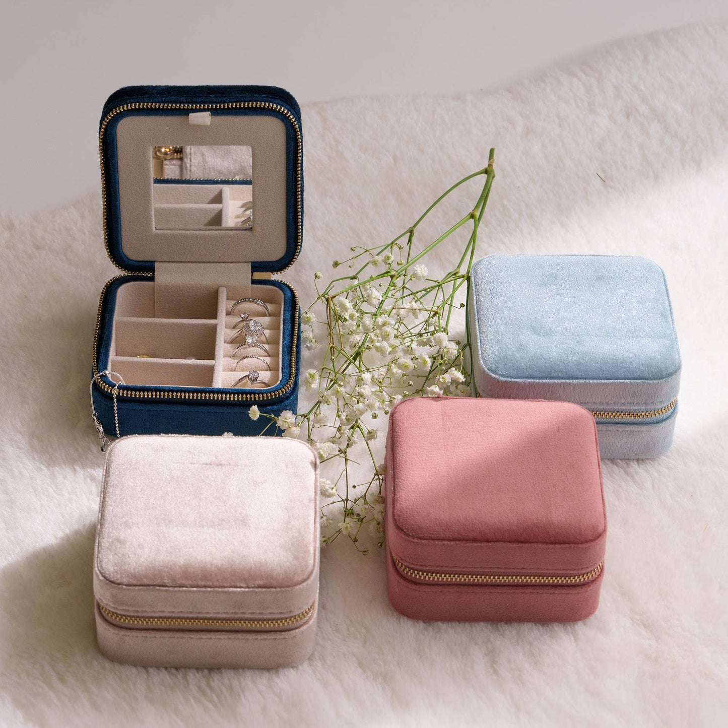 Velvet Jewelry Box