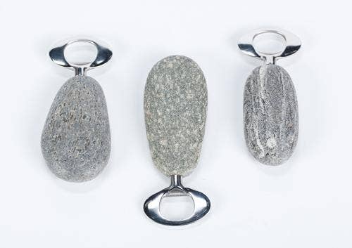Nature-Inspired Stainless Steel  Stone Bottle Opener