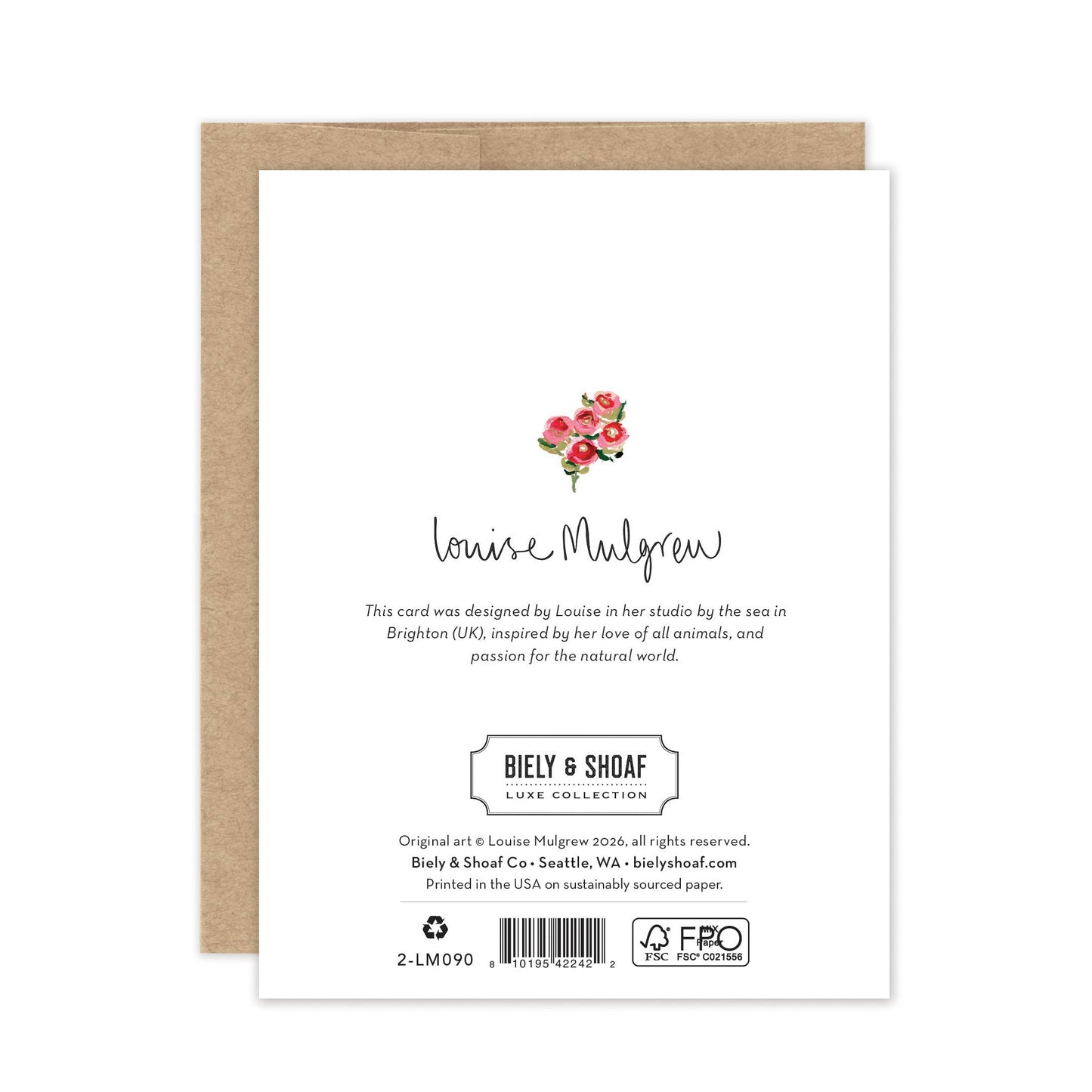 Vase Of Flowers Birthday - Luxe A2 Card